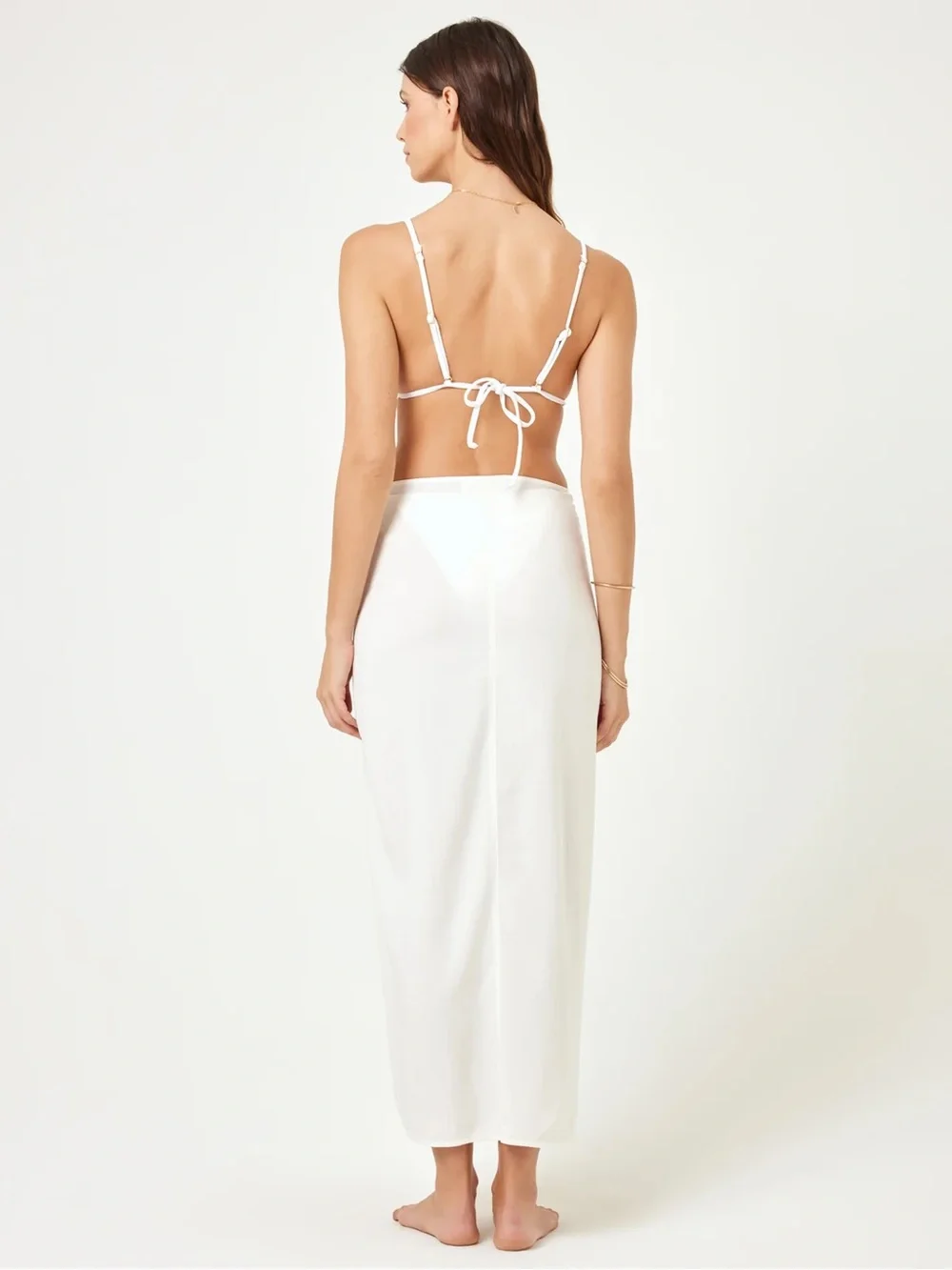 LSPACE Portela Sarong in Cream Medium NWT